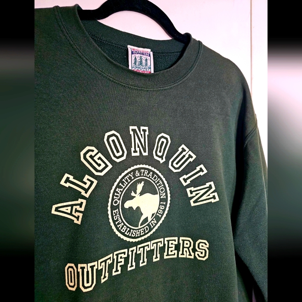 Vintage Green Crewneck Sweater